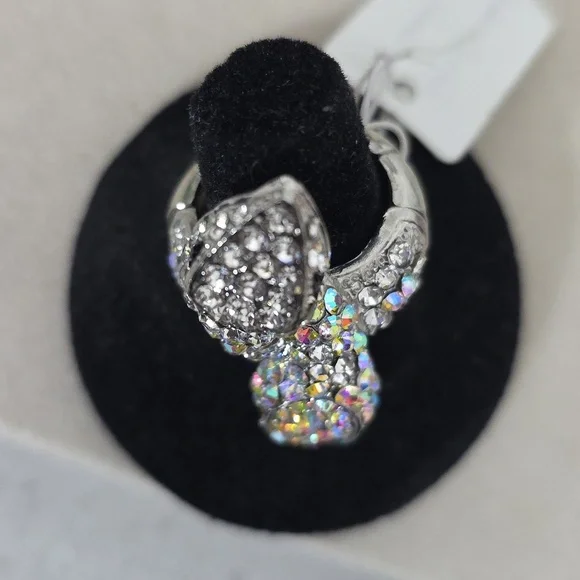 Statement Rhinestone Snake Stretch Ring - Picture 4 of 9